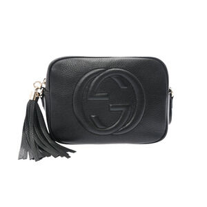 GUCCI Soho Disco Bag Black Leather Shoulder
